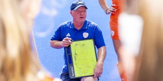 Bondscoach Kai de Jager van Jong Oranje Dames. Foto: Willem Vernes