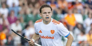 Joppe Wolbert debuteerde voor Oranje in de wedstrijd tegen Duitsland. Foto: Willem Vernes