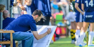 Sjoerd Wolters beleefde tegen HDM zijn eerste overwinning als hoofdcoach van Pinoké. Foto: Bart Scheulderman