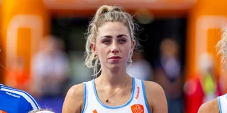 Nunnink als Oranje-international. 