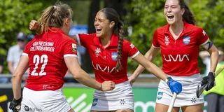 Margot van Hecking Colebrander heeft Hurley op een 1-0 voorsprong gezet. Foto: Willem Vernes