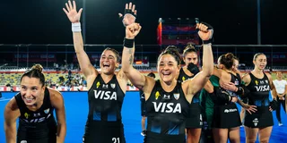 De vreugde bij Argentinië was groot na het behalen van de WK-finale. Foto: WorldSportPics/Will Palmer