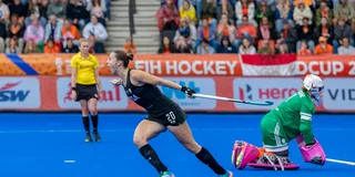 Sofía Cairó na haar winnende shoot-out in de WK-finale tegen Nederland. Foto: Willem Vernes