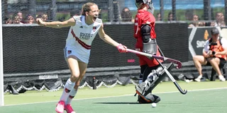 Felice Albers benut de beslissende shoot-out. Foto: Willem Vernes