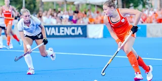 Lotte Ruts is de jongste speelster in de selectie van Jong Oranje. Foto: Worldsportpics/Bart Scheulderman
