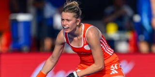 Kersvers Oranje-international Guusje Moes. 