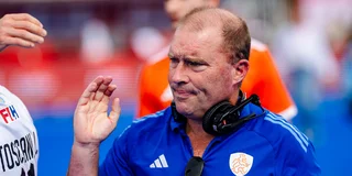 Bondscoach Jeroen Delmée heeft niet overwogen Telgenkamp na zijn veelbesproken actie tegen Spanje te passeren voor de wedstrijd om het brons. Foto: WorldSportPics/Bart Scheulderman
