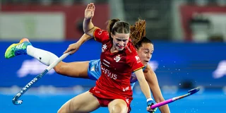Famke van Heel in duel met Eugenia Trinchinetti van Argentinië. Foto: Worldsportpics/Will Palmer