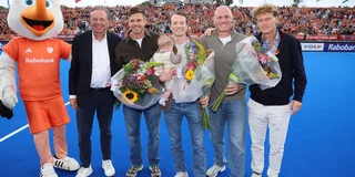 Sander de Wijn, Seve van Ass en Pirmin Blaak in het zonnetje gezet. Foto: Willem Vernes
