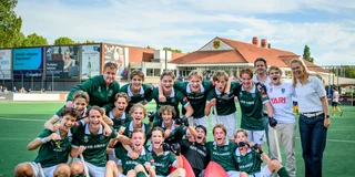 Teamfoto Rotterdam na winst op Victoria. Foto: Ruud Stork