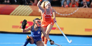 Yibbi Jansen scoort vier keer tegen Japan. Foto: Willem Vernes