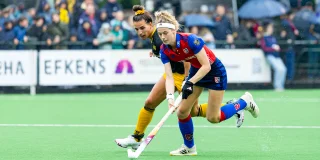 Frédérique Matla in duel met Yibbi Jansen.