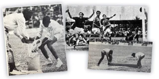 Beelden van het WK 1975 in een kletsnat Kuala Lumpur.