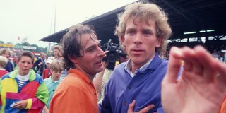 Tom van 't Hek en Hans Jorritsma bij Oranje. Foto: KNHB/Jeroen van Bergen