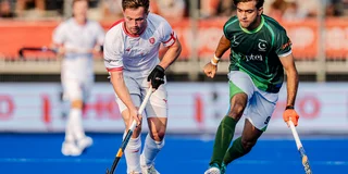Pakistan verloor de eerste groepswedstrijd met 4-1 van Engeland. Foto: WorldSportPics/Ewout Pahud de Mortanges