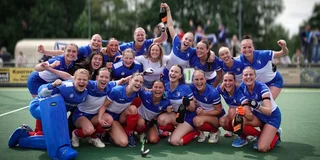 De dames van Leonidas handhaven zich in Promotieklasse. Foto: Jan Lelieveldt