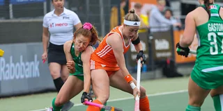 Pien Dicke maakte twee treffers tegen Ierland. Foto: Willem Vernes