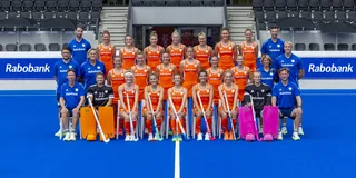 De WK-selectie van de Oranjevrouwen.