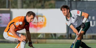 Van der Heijden in actie tegen Oranje-Rood. 