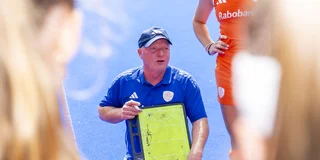 Bondscoach Kai de Jager van Jong Oranje Dames. Foto: Willem Vernes