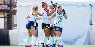 Team Cal tijdens de wedstrijd tegen Duke