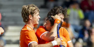 Juichen om een doelpunt in de Pro League.