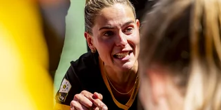 Emoties bij Pien Sanders in het kringetje na afloop.