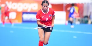 Nadia Smeelen in het shirt van Thailand tijdens de Asian Games. Foto: Kurnia Wansumiarta