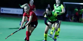 Beeld uit de wedstrijd van Emmen tegen Drienerlo in de Silver Cup van 2020. Foto: privéarchief Meike Ekkelenkamp