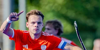 Joppe Wolbert na zijn doelpunt tegen Engeland. Foto: Worldsportpics/Bart Scheulderman