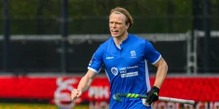 Kampong-verdediger Jip Janssen, dit weekend goed voor vijf goals. 