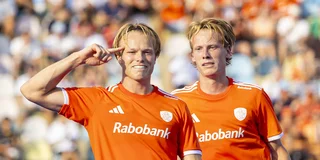 Oranje-internationals Jip Janssen en Joep de Mol. 