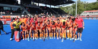 De Indiase dames spelen in de tweede groepsfase tegen Nederland en Australië. Foto: Willem Vernes